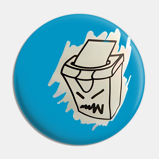 Evil Shredder Pin by Prod.Ry0