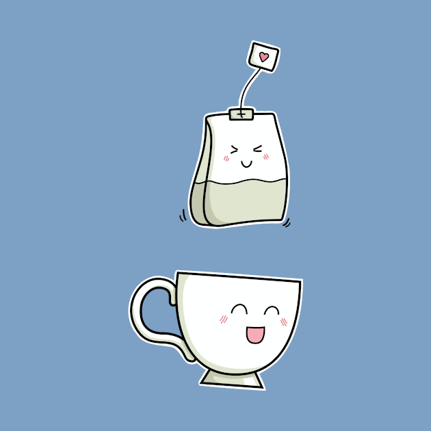 Cute Kawaii Love Tea (version 1) by freeves