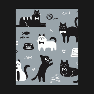 black cats , Cute cat  , cute kittens T-Shirt