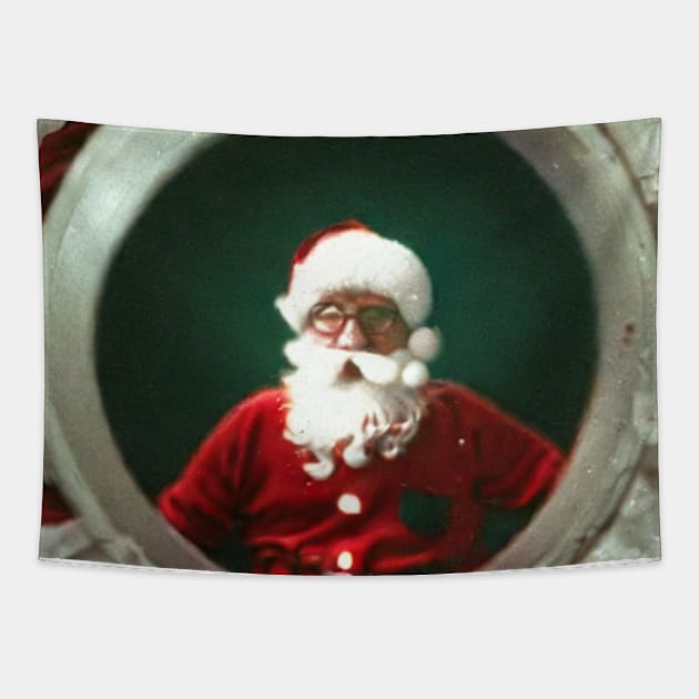 Santa's Reflection Tapestry by Brian Free Artwork