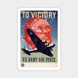 To Victory Recruiting Air Force WW2 Poster vintage Magnet