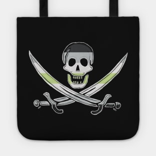 Agender Pirate Pride (darkMode) Tote