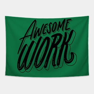 Minimalist White Background Graffiti Motivation Tapestry