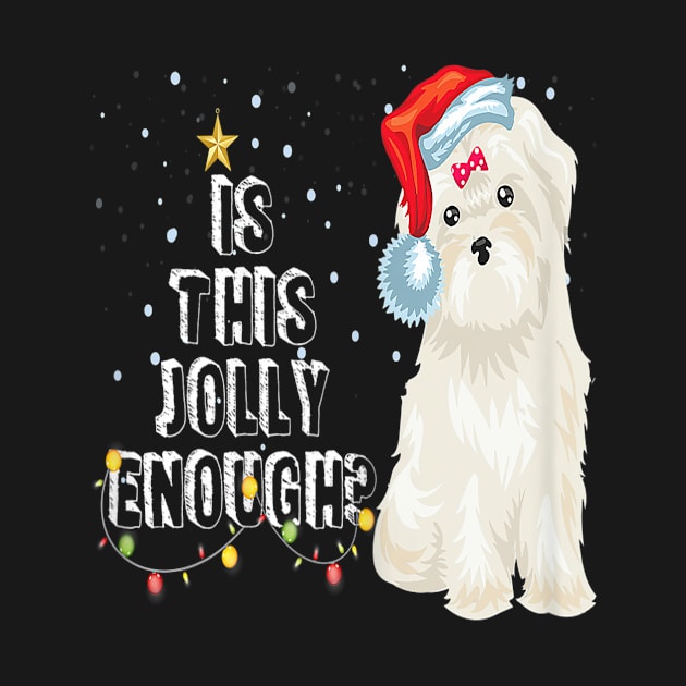 Bichon Frises Santa Is This Jolly Enough Christmas Gifts by Barnard