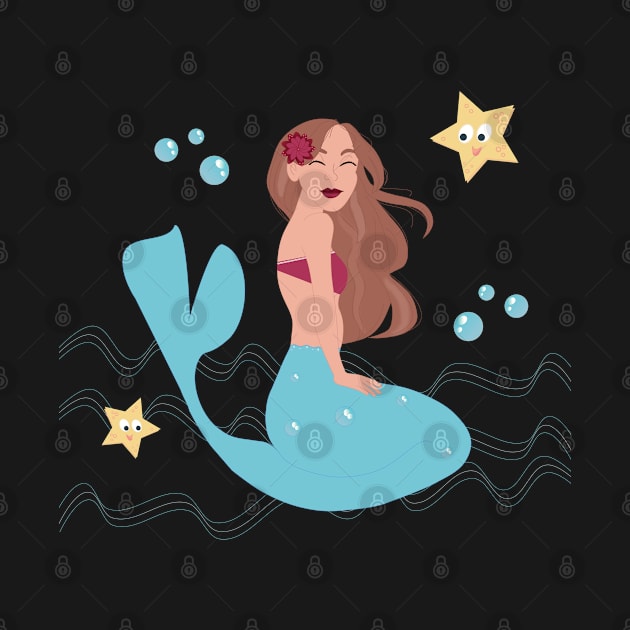 This mermaid is having fun! by Aurealis