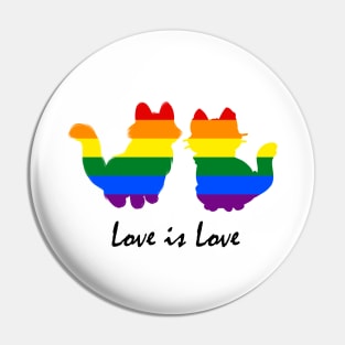 Love is Love - Cat Pin