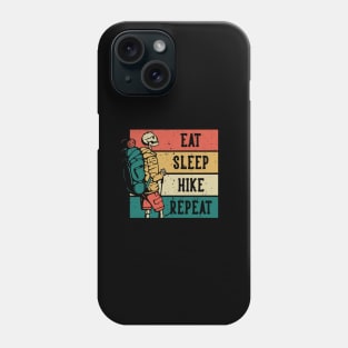 Eat Sleep Hike Repeat Phone Case