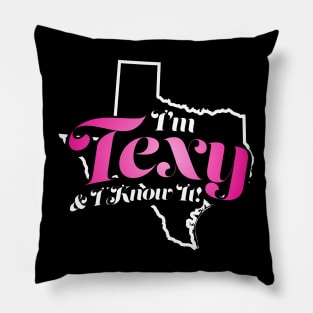 I'm Texy & I Know It! - V3 Dark Pillow