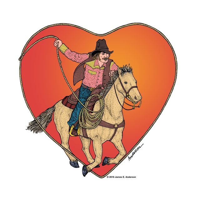 Luv Cowboy by JEAndersonArt