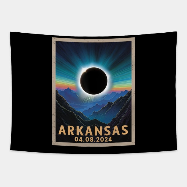 Total Solar Eclipse 2024 Arkansas Tapestry by rivkazachariah