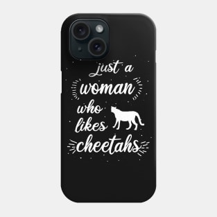 Women cheetah saying girl love cat print Phone Case