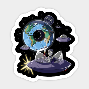 Tiny Conquerors Alien Invasion Sticker Teepublic