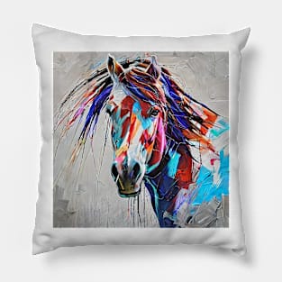 painting ointment horse Pillow