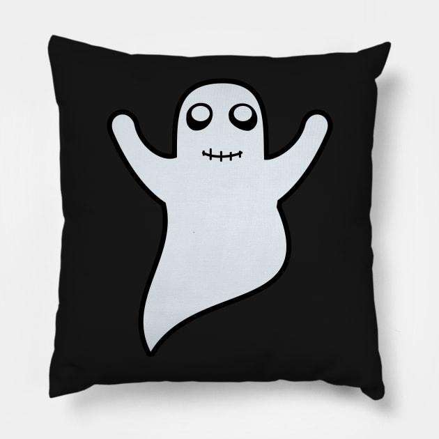 Halloween Ghost Pillow by evisionarts