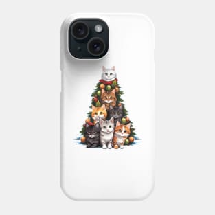 Cat Christmas Tree Phone Case