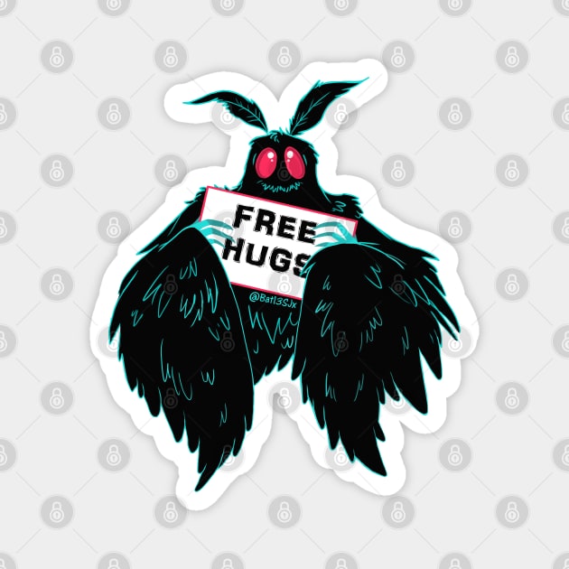 Free Hugs Mothman Magnet by Bat13SJx