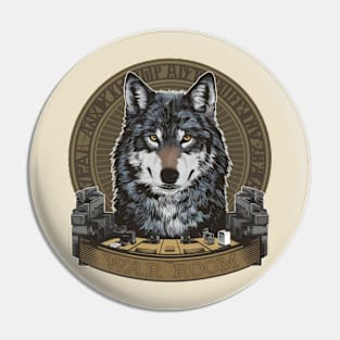 War Room Wolf Pin