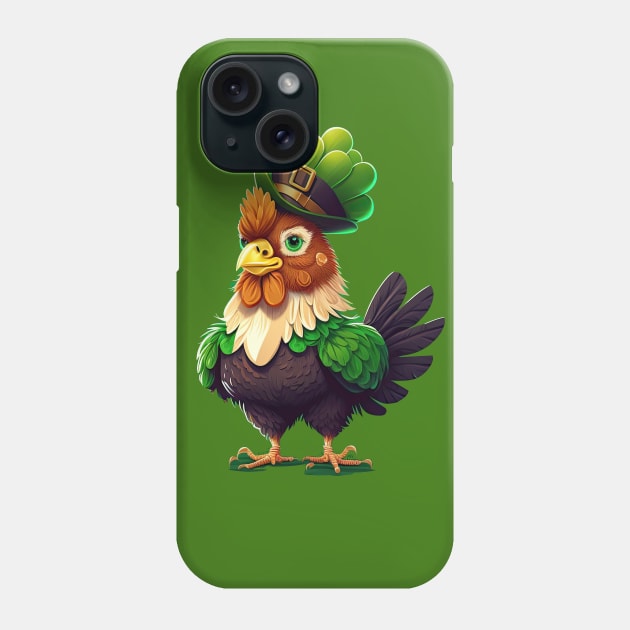 Chicken St. Patrick's Day Phone Case by JayD World