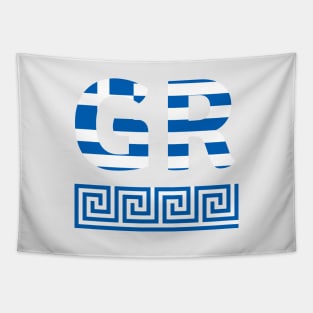 GR Greece flag, ornament Tapestry