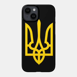 Ukraine coat of arms -  gold Phone Case
