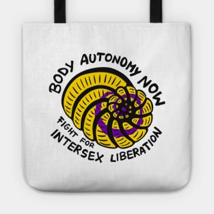 Body Autonomy Now! Fight For Intersex Liberation Foraminifera T-shirt Tote