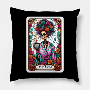 The Mom Funny Tarot Card Pillow