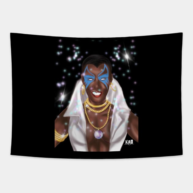 Original Disco Diva Tapestry by KonataArtOnline