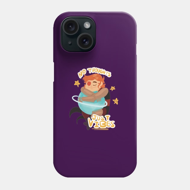 [Physics] no thoughts just vibes Phone Case by kornyart