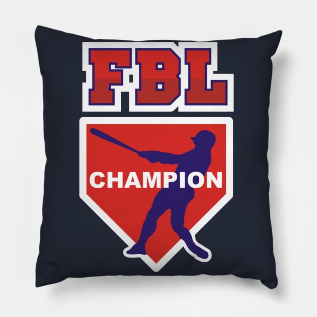 FBL Champion | Fantasy Baseball League Pillow by FantasySportsSpot