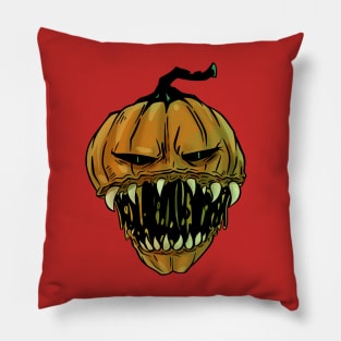 Scary horror Pumpkin face Halloween four Pillow