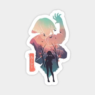 Lucy Cyberpunk Magnet