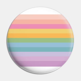 Colorful Rainbow Stripes Pin