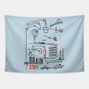 Rube Goldberg Machine Logo Tapestry