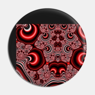 Candy Stripes and Swirls - Fractal Fun Pin