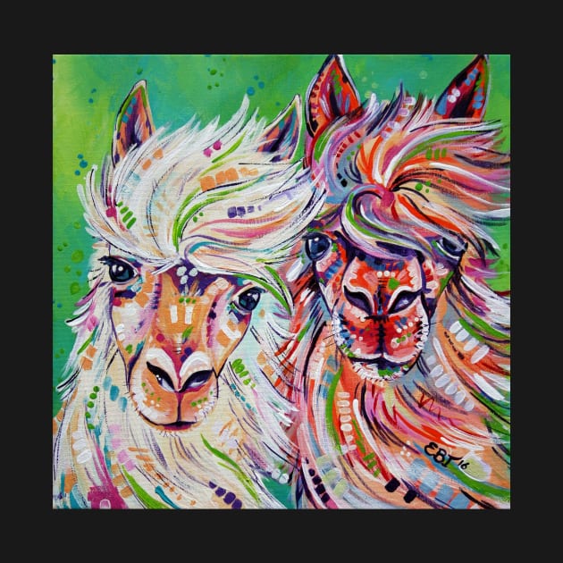 "Hello" - Alpaca/Llama painting by EveiArt