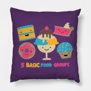 5 Basic Food Groups - Desserts Pillow