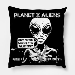 Cool 80's Retro Alien Sci Fi Pillow