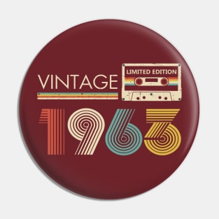 Vintage 1963 Limited Edition Cassette Pin