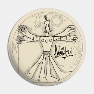 The Vitruvian Klaymen black Pin