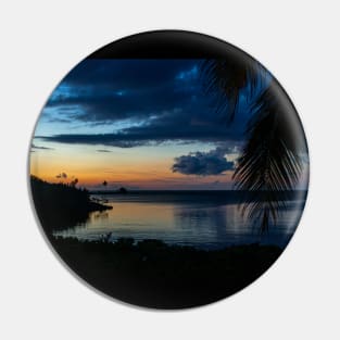 Sunset on Spanish Cay Bahamas Pin