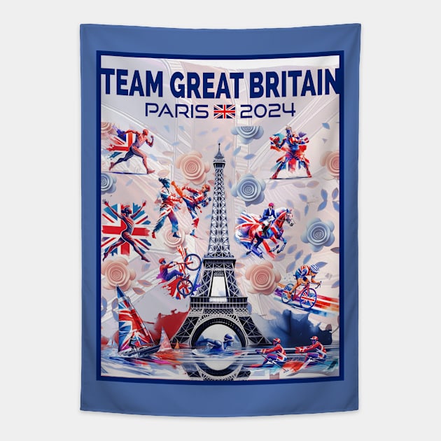 Team Great Britain - 2024 Tapestry by Dec69 Studio