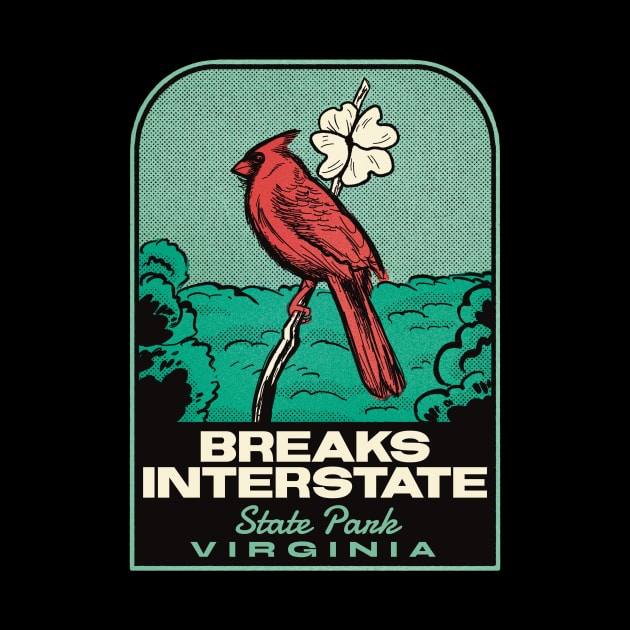 Breaks Interstate State Park VA Vintage Travel by HalpinDesign