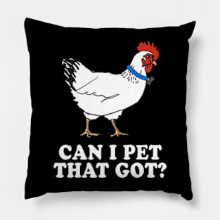 Can I Pet That Dog Funny Meme Pillow