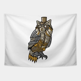 Steampunk Owl Tapestry