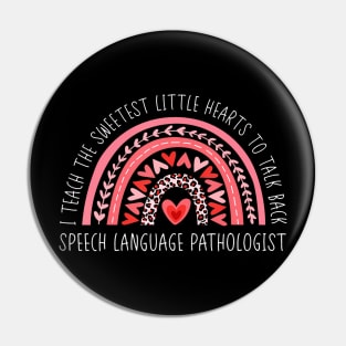 Valentines Day Speech Therapy Therapist Slpa Slp Valentine Pin