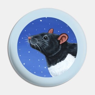 Black Hooded Rat Pin