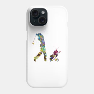 Man golfer Phone Case