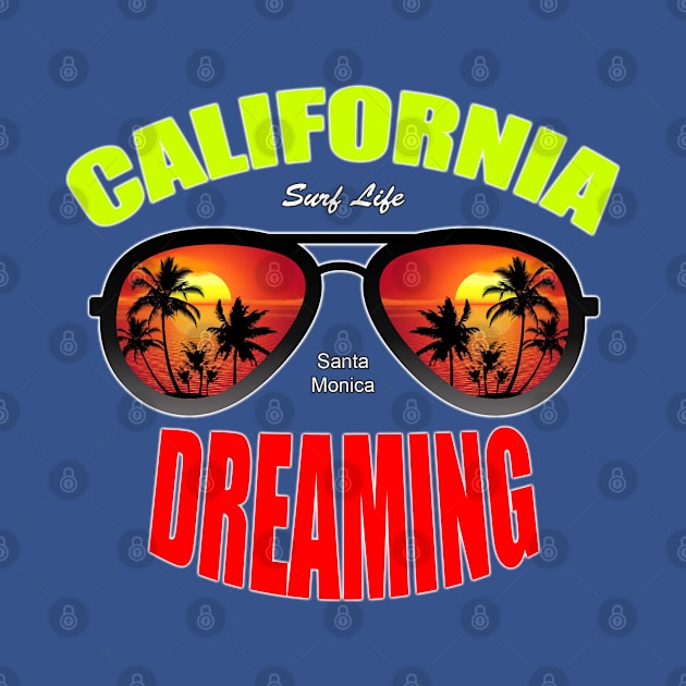 Summer Of Surfing - California Dreaming Sun Glasses by surfer25