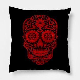 Gothic Day Of The Dead - Stars Sugar Skull 1 Pillow