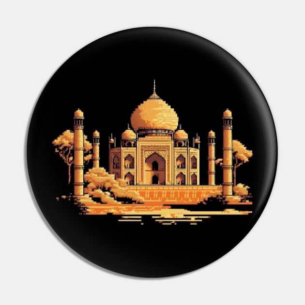 Taj Mahal Pixel Art Pin by Pixel-Eye